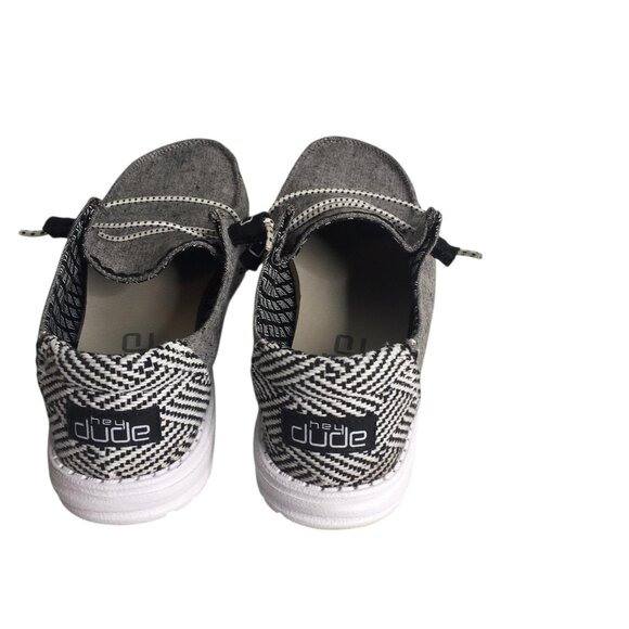 Hey Dude Wendy Shoes Womens Size 8 Gray Chambray Slip On Loafers SKU 121414203 - Picture 2 of 12